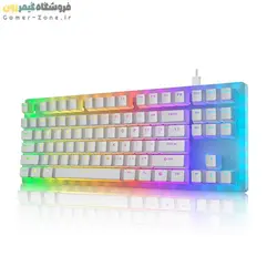 کیبورد گیمینگ مکانیکال بدنه شفاف وومیر مدل Womier K87 RGB - TKL Hot Swappable Mechanical Gaming Keyboard