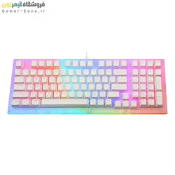 کیبورد گیمینگ مکانیکال بدنه شفاف وومیر مدل Womier K98 RGB - Hot Swappable Mechanical Gaming Keyboard