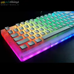 کیبورد گیمینگ مکانیکال بدنه شفاف وومیر مدل Womier K98 RGB - Hot Swappable Mechanical Gaming Keyboard