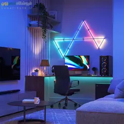 پنل روشنایی خطی هوشمند 15 تکه نانولیف Nanoleaf Lines 60 Degrees Starter Kit (15 Lines)