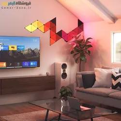 پک توسعه دهنده پنل روشنایی مثلثی مشکی هوشمند نانولیف لیمیتید ادیشن Nanoleaf Shapes Limited Edition Ultra Black Triangles Expansion Pack (3 Panels)