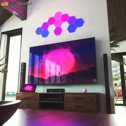 پنل روشنایی شش ضلعی هوشمند 12 تکه نانولیف Nanoleaf Shapes Hexagons Starter Kit (12 Panels)