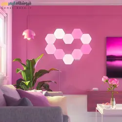 پنل روشنایی شش ضلعی هوشمند 12 تکه نانولیف Nanoleaf Shapes Hexagons Starter Kit (12 Panels)