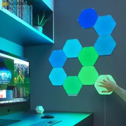 پنل روشنایی شش ضلعی هوشمند 12 تکه نانولیف Nanoleaf Shapes Hexagons Starter Kit (12 Panels)