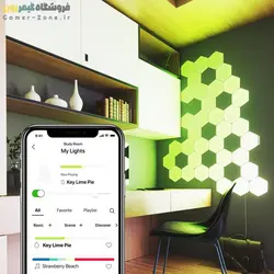 پنل روشنایی شش ضلعی هوشمند 12 تکه نانولیف Nanoleaf Shapes Hexagons Starter Kit (12 Panels)