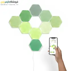 پنل روشنایی شش ضلعی هوشمند 12 تکه نانولیف Nanoleaf Shapes Hexagons Starter Kit (12 Panels)