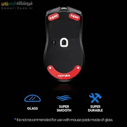 اسکیت شیشه ای (گلس) سوپرگلاید نسل 2 مناسب برای موس ریزر وایپر V2 پرو Pulsar SuperGlide 2 Premium Tempered Glass Mouse Feet/Skates for Razer Viper V2 Pro