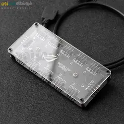 اسپلیتر و هاب نورپردازی 4 پین کیس RGB Splitter Hub (12V 4Pin) with Extension Cable