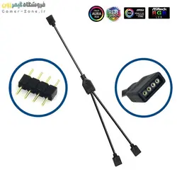 کابل اسپلیتر 4 پین نورپردازی مادربورد RGBZONE 12V 4-Pin RGB Splitter Cable