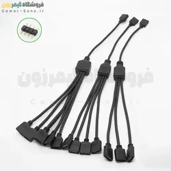 کابل اسپلیتر 4 پین نورپردازی مادربورد RGBZONE 12V 4-Pin RGB Splitter Cable
