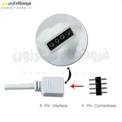 کابل اسپلیتر 4 پین نورپردازی مادربورد RGBZONE 12V 4-Pin RGB Splitter Cable