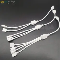 کابل اسپلیتر 3 پین نورپردازی مادربورد مدل 1 به 2 Uxcell 5V 3-Pin 1 to 2 ARGB Splitter Cable