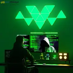 پنل روشنایی دیواری هوشمند مثلثی Triangle LED Lights RGBIC (WiFi/Bluetooth) Wall Panels