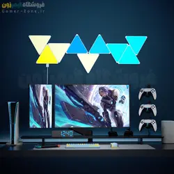 پنل روشنایی دیواری هوشمند مثلثی Triangle LED Lights RGBIC (WiFi/Bluetooth) Wall Panels