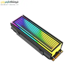 هیتسینک و خنک کننده حافظه SSD اینترنال مدل ARGB Infinity Mirror M.2 SSD Heatsink Cooler