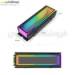هیتسینک و خنک کننده حافظه SSD اینترنال مدل ARGB Infinity Mirror M.2 SSD Heatsink Cooler