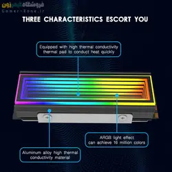 هیتسینک و خنک کننده حافظه SSD اینترنال مدل ARGB Infinity Mirror M.2 SSD Heatsink Cooler