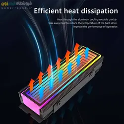 هیتسینک و خنک کننده حافظه SSD اینترنال مدل ARGB Infinity Mirror M.2 SSD Heatsink Cooler