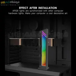 براکت و استند عمودی کارت گرافیک مدل ARGB Infinity Mirror Vertical GPU Support Bracket/Stand