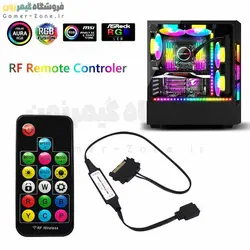 کنترلر ARGB فن و نورپردازی داخل کیس مدل ARGB 5V 3Pin Controller (SATA / USB / 4-Pin) with Remote Control