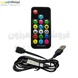 کنترلر ARGB فن و نورپردازی داخل کیس مدل ARGB 5V 3Pin Controller (SATA / USB / 4-Pin) with Remote Control