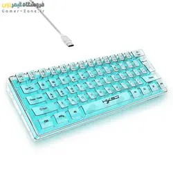 کیبورد گیمینگ بدنه شفاف اچ ایکس اس جی مدل HXSJ V700T RGB Fully Transparent Gaming Keyboard