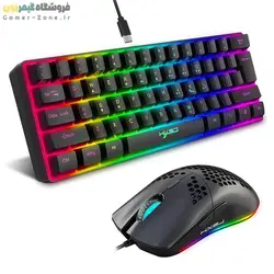 موس و کیبورد گیمینگ اچ ایکس اس جی مدل HXSJ V700 + J900 RGB Gaming Keyboard and Mouse Combo