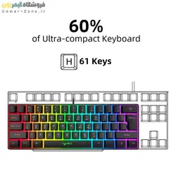موس و کیبورد گیمینگ اچ ایکس اس جی مدل HXSJ V700 + J900 RGB Gaming Keyboard and Mouse Combo
