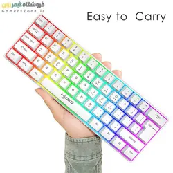 موس و کیبورد گیمینگ اچ ایکس اس جی مدل HXSJ V700 + J900 RGB Gaming Keyboard and Mouse Combo