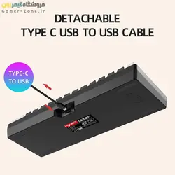 موس و کیبورد گیمینگ اچ ایکس اس جی مدل HXSJ V700 + J900 RGB Gaming Keyboard and Mouse Combo