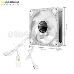 فن کیس کول مون مدل CoolMoon DM1 ARGB 12CM Case Fan PWM Temperature Control