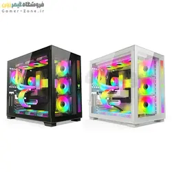 فن کیس کول مون مدل CoolMoon DM1 ARGB 12CM Case Fan PWM Temperature Control
