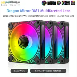 فن کیس کول مون مدل CoolMoon DM1 ARGB 12CM Case Fan PWM Temperature Control
