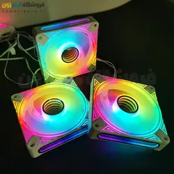 فن کیس کول مون مدل CoolMoon DM1 ARGB 12CM Case Fan PWM Temperature Control