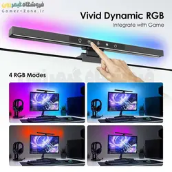 لایت بار دو منظوره محافظ چشم و نورپردازی ویژه مانیتور با پنل لمسی مدل RGB and White Monitor Screen Light Bar for Eye Caring