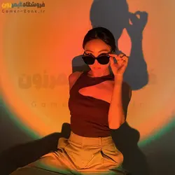 لامپ پروژکتوری رنگین کمانی مدل RGB Rainbow Projection Led Lamp + Remote Control