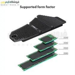 هیتسینک و خنک کننده حافظه SSD اینترنال آینی او مناسب PS5 مدل ineo M24 - M.2 SSD Heatsink Cooler for PS5
