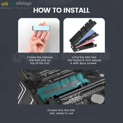 هیتسینک و خنک کننده حافظه SSD اینترنال مناسب کامپیوتر مدل JEYI Warship Pro II (Gen.2) M.2 SSD Heatsink Cooler