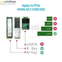 هیتسینک و خنک کننده حافظه SSD اینترنال مناسب کامپیوتر مدل JEYI Warship Pro II (Gen.2) M.2 SSD Heatsink Cooler