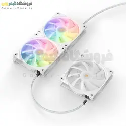پک 3 عددی فن خنک کننده کیس بدون سیم جونزبو مدل Jonsbo ZG-120 Triple Wire-free Splicing ARGB PWM 120mm Case Fan