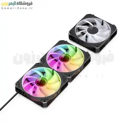 پک 3 عددی فن خنک کننده کیس بدون سیم جونزبو مدل Jonsbo ZG-120 Triple Wire-free Splicing ARGB PWM 120mm Case Fan
