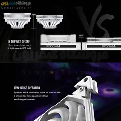 فن خنک کننده کیس اسلیم (نازک) آی دی کولینگ مدل ID-COOLING NO-12015-XT ARGB Slim 12CM Case Fan PWM Temperature Control