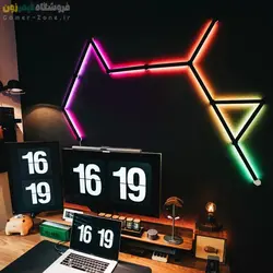 پنل روشنایی خطی دیواری هوشمند وای فای مدل Smart RGBIC LED Wall Light Lines (WiFi)