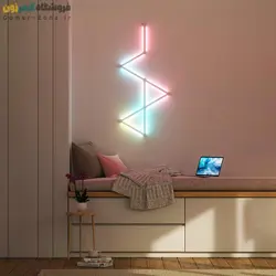 پنل روشنایی خطی دیواری هوشمند وای فای مدل Smart RGBIC LED Wall Light Lines (WiFi)