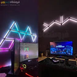 پنل روشنایی خطی دیواری هوشمند وای فای مدل Smart RGBIC LED Wall Light Lines (WiFi)