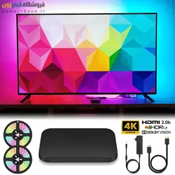 کیت همگام سازی نور پس زمینه تلویزیون مدل سینک باکس Smart HDMI 2.0b Sync Box TV Backlight Screen Color Sync Kit (WiFi)