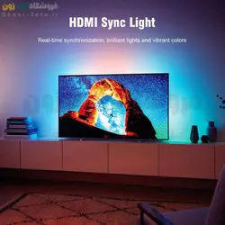 کیت همگام سازی نور پس زمینه تلویزیون مدل سینک باکس Smart HDMI 2.0b Sync Box TV Backlight Screen Color Sync Kit (WiFi)