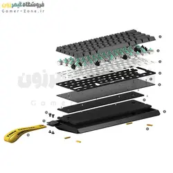 کیبورد گیمینگ مکانیکال آنالوگ حرفه ای ووتینگ مدل Wooting 60HE Rapid Trigger Gaming Keyboard