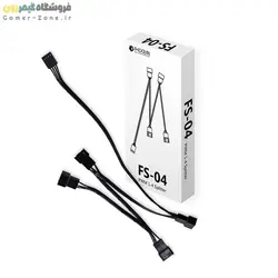کابل اسپلیتر 4 پین PWM فن مادربورد آی دی کولینگ مدل ID-COOLING FS-04 4-Pin PWM Fan Splitter Cable