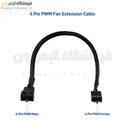 کابل افزایش طول 4 پین PWM فن مادربورد مدل 4Pin PWM Fan Extension Cable